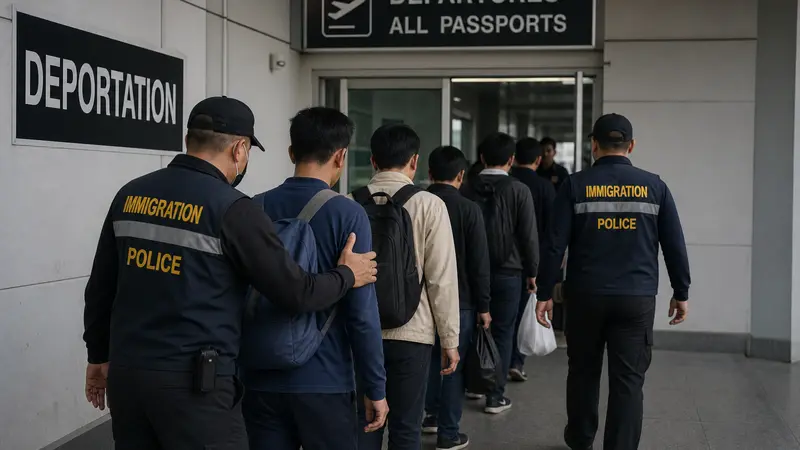 Laos Pulangkan 41 Pekerja Perjudian Thailand Usai Penertiban